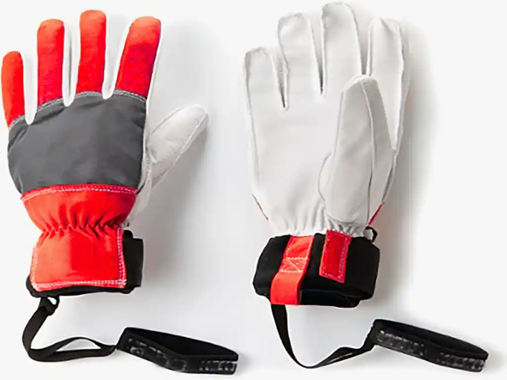 Bileklik ipli aparatlı kayak eldivenleri