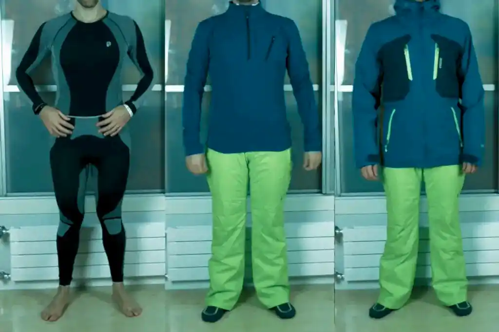 Kayak kıyafetleri Katmanları